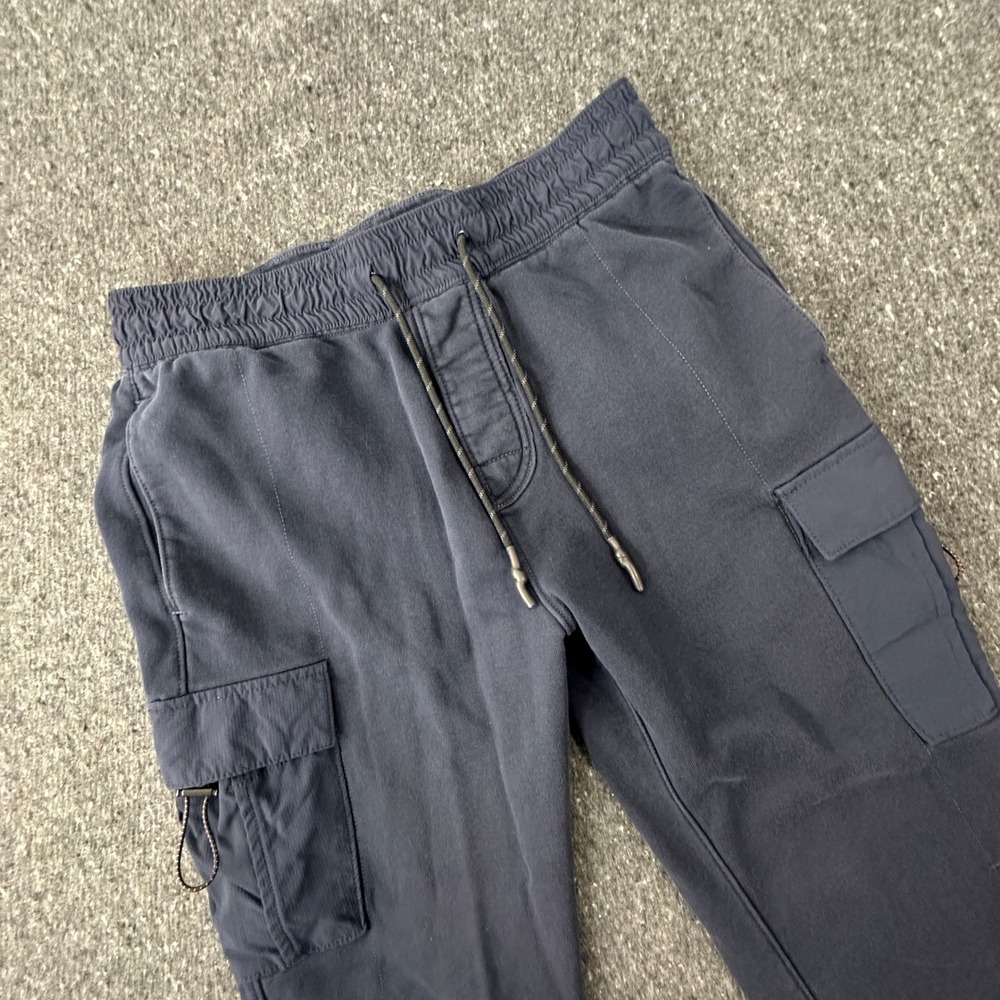 Abercrombie & Fitch Soft A&F Cargo Jogger Sweatpants Men's S Faded Navy Blue